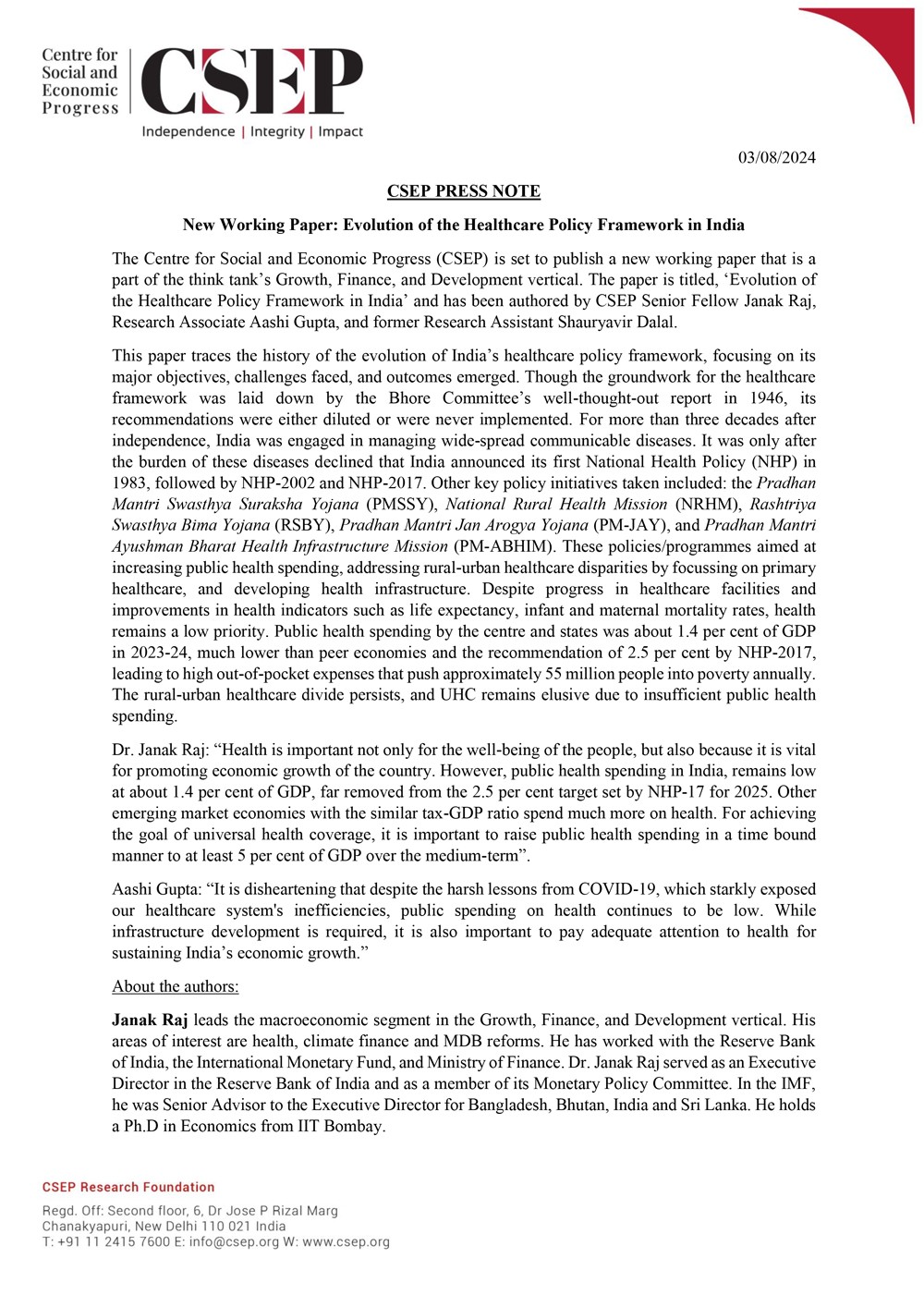 Download Press Release