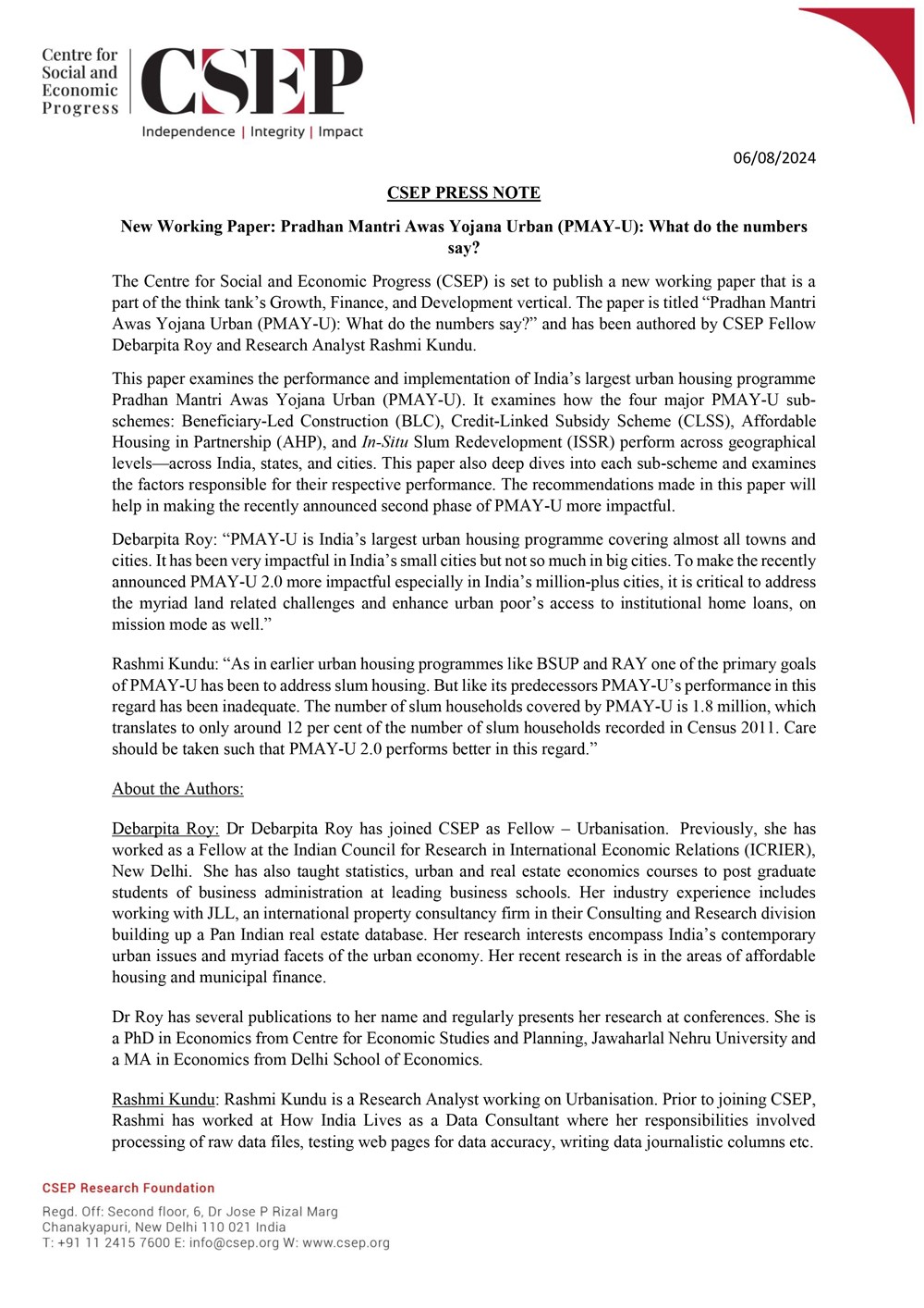 Download Press Release