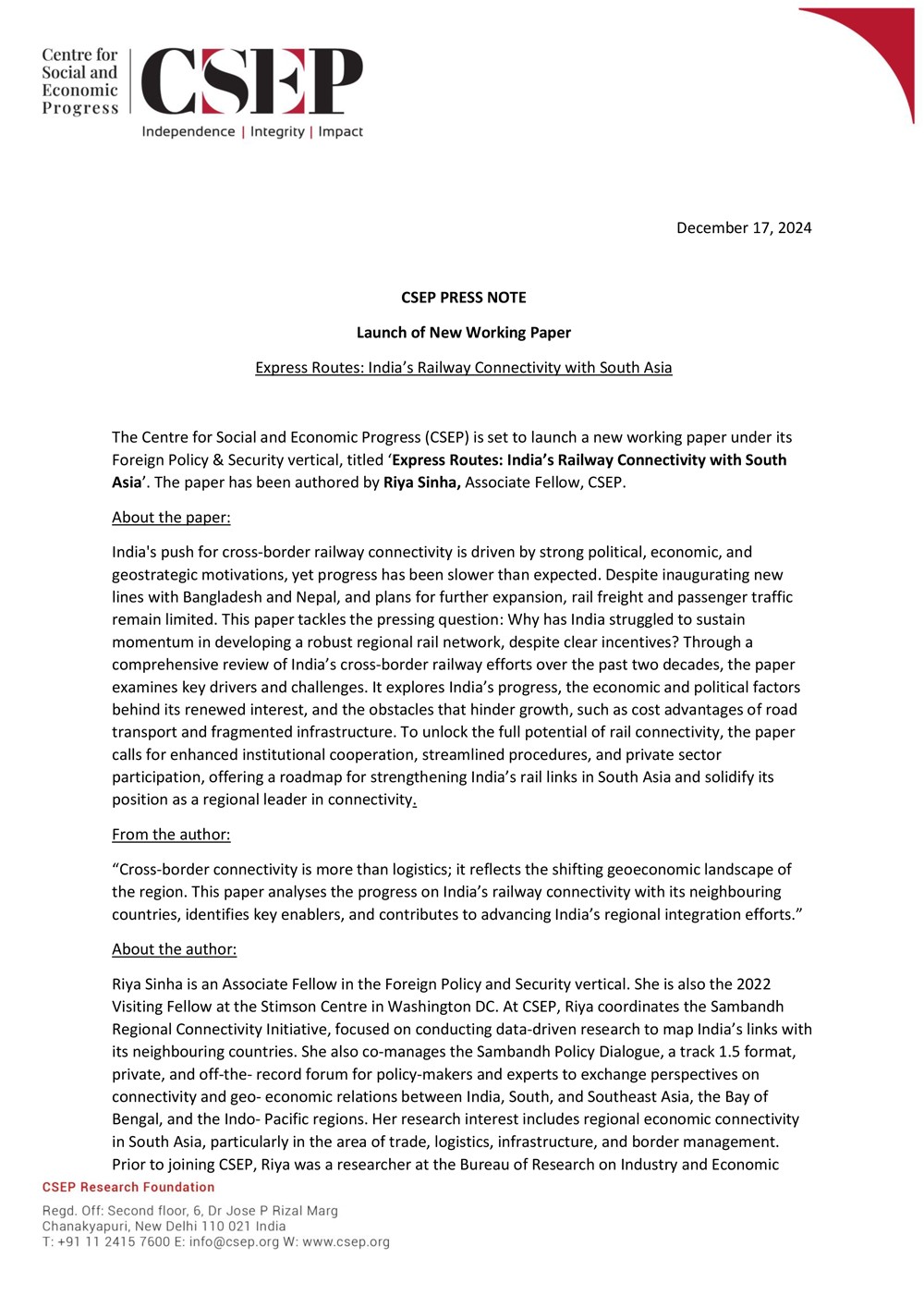 Download Press Release